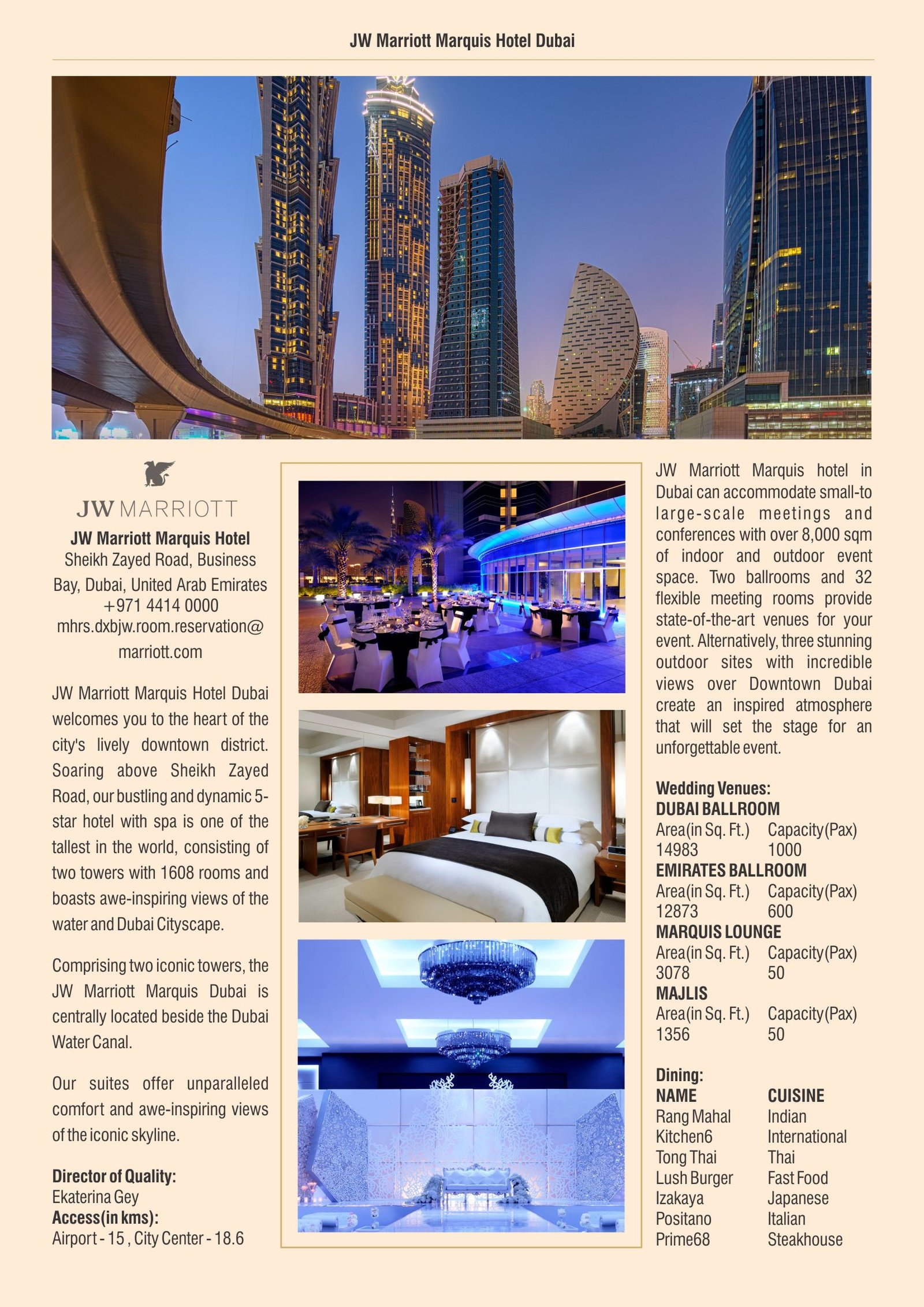 JW Marriott Marquis Hotel Dubai