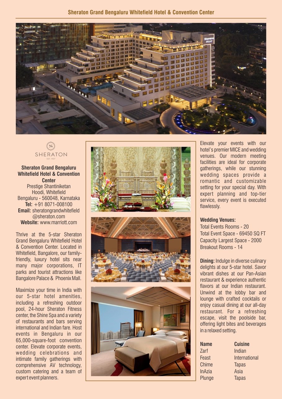 Sheraton Grand Bengaluru Whitefield Hotel & Convention Center